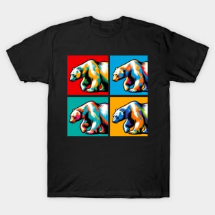 Pop Polar Bears Art - Trendy Marine Life T-Shirt